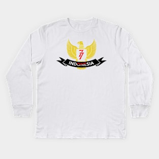 Indonesia 77 - 01 Kids Long Sleeve T-Shirt